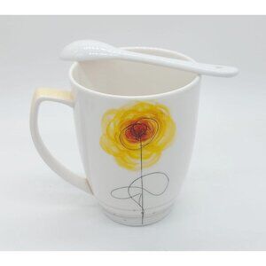 Hankook Fine China Tea Coffee Mug with Spoon